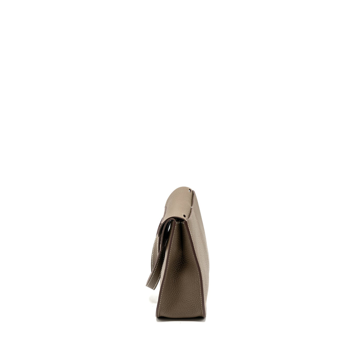 Hermes Halzan 25 Clemence Etoupe GHW
