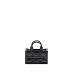 DIOR DIORAMOUR MINI DIOR BOOK TOTE MACROCANNAGE CALFKSIN BLACK LGHW