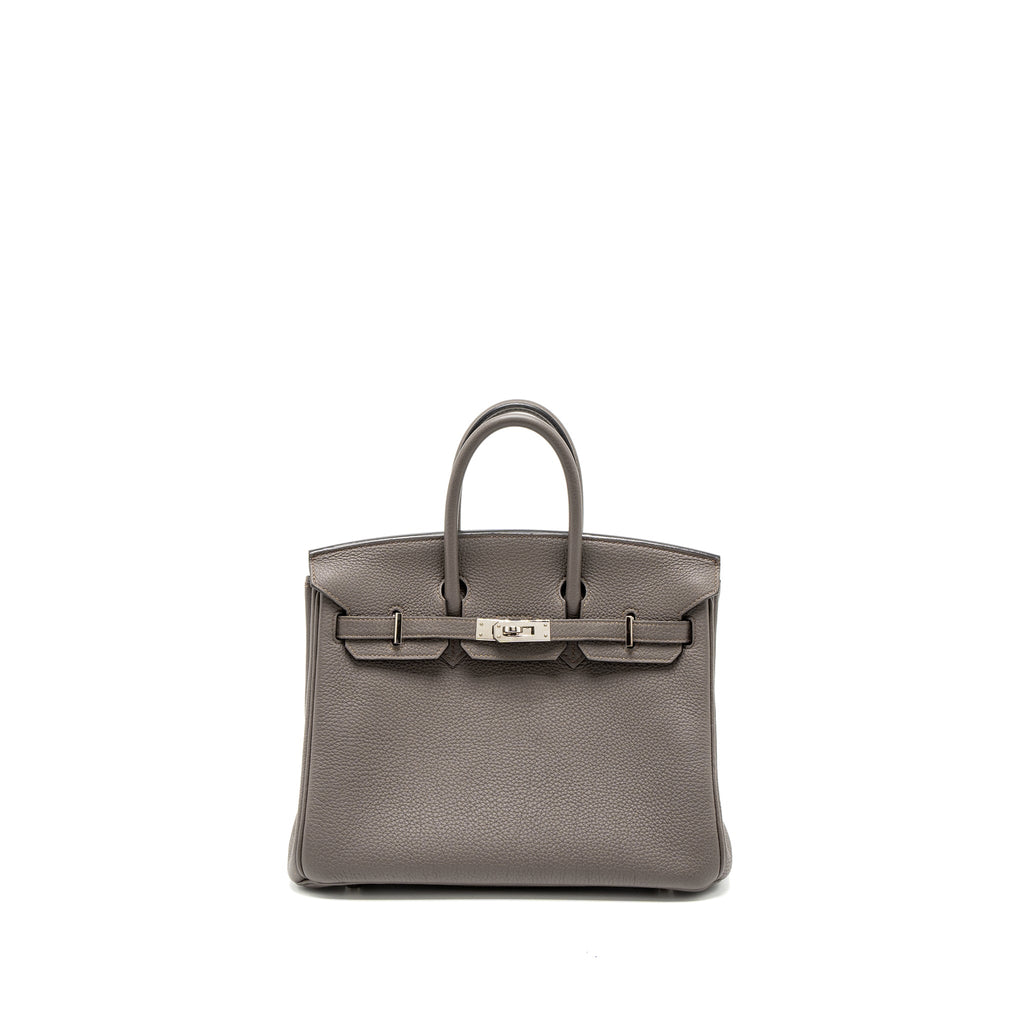 Hermes Birkin 25 Togo Gris Etain SHW