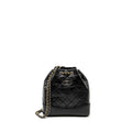 CHANEL SMALL GABRIELLE BACKPACK CALFSKIN BLACK MULTICOLOUR HARDWARE (MICROCHIP)