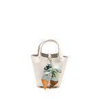 Hermes Picotin 18 Lock Bag Clemence Gris Pale GHW