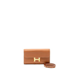 Hermes Constance to Go Evercolor Gold GHW