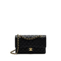 CHANEL MEDIUM CLASSIC DOUBLE FLAP BAG CAVIAR BLACK GHW(MICROCHIP)