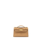HERMES KELLY POCHETTE SWIFT 0M CHAI GHW