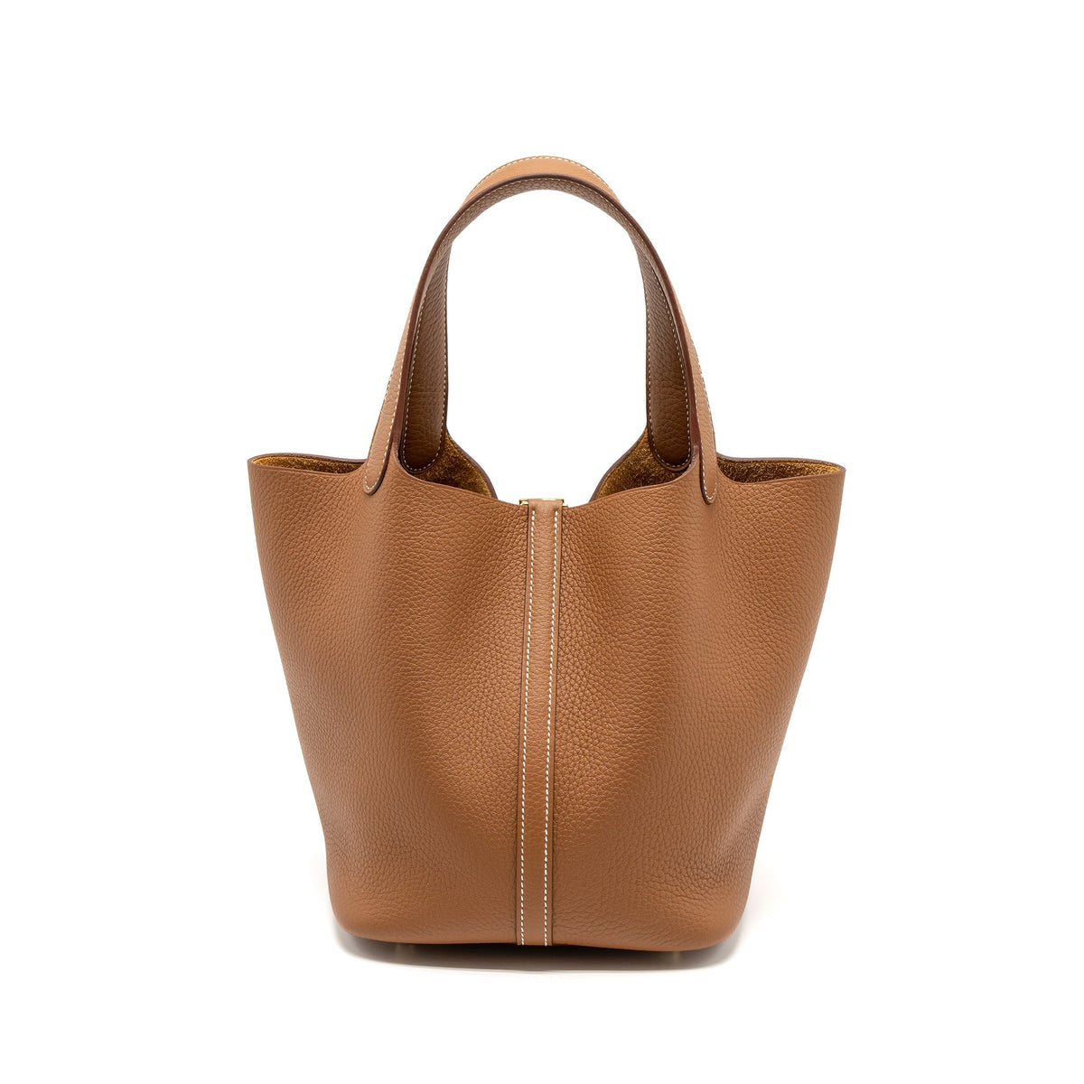 Hermes Picotin 22 Lock Bag Clemence Gold GHW