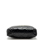 CHANEL MEDIUM 22 BAG SHINY CALFSKIN BLACK GHW (MICROCHIP)