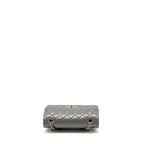 CHANEL 22A SMALL CLASSIC DOUBLE FLAP BAG LAMBSKIN GREY LGHW (MICROCHIP)
