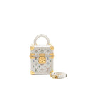 Louis Vuitton Camera Box leather cuir white GHW