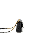 CHANEL SMALL 19 BAG LAMBSKIN BLACK MULTICOLOUR HARDWARE  (MICROCHIP)