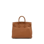 HERMES BIRKIN 25 OFFICER TOGO/SWIFT GOLD/AMBRE SHW