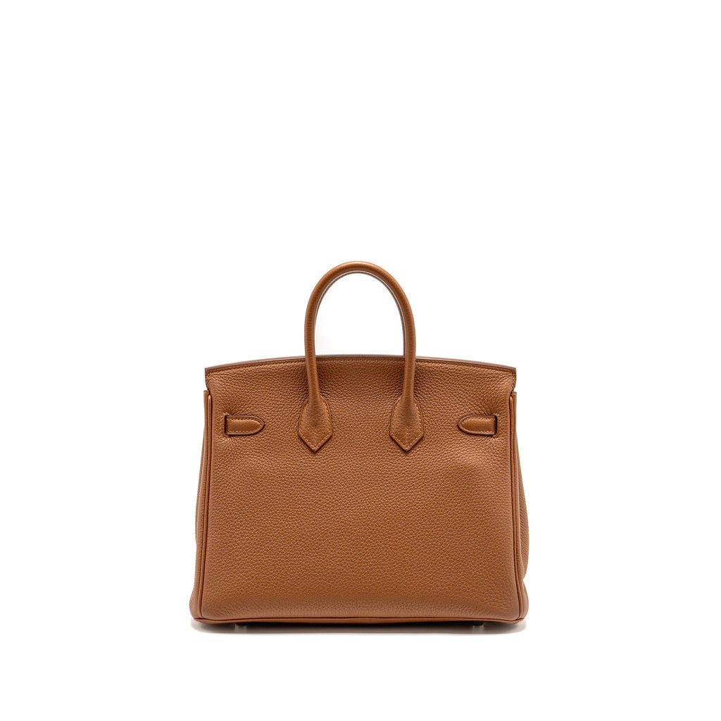 Hermes Birkin 25 Officer Togo/Swift Gold/Ambre SHW