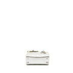 DIOR SMALL MY ABC LADY DIOR CANNAGE CALFSKIN METALLIC SILVER SHW