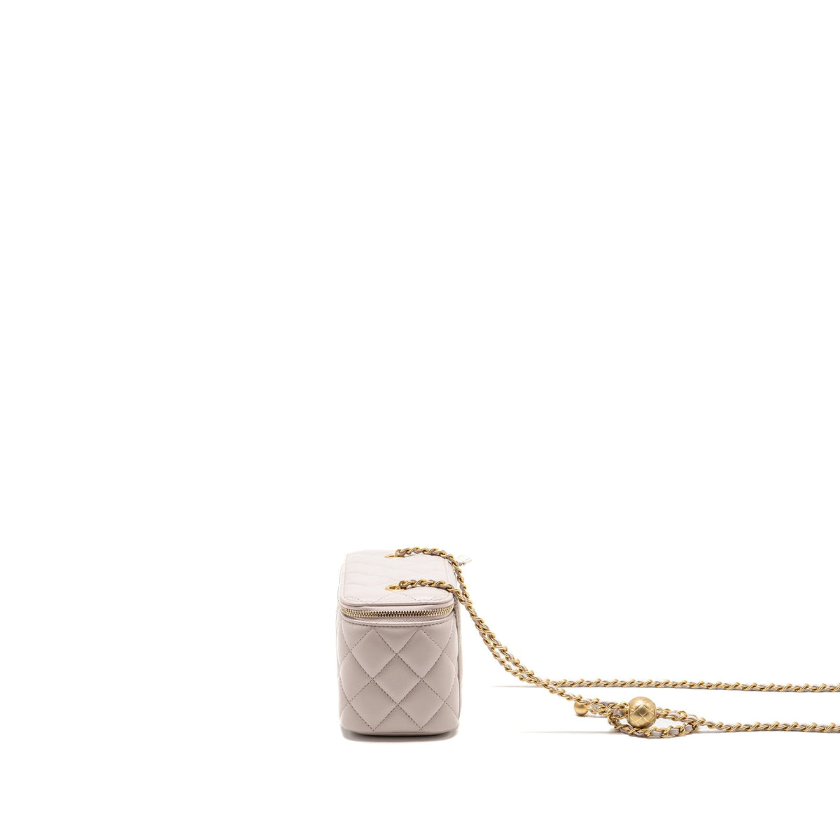 Chanel pearl crush long vanity lambskin lilac GHW