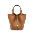 Hermes Picotin 22 Lock Bag Clemence Gold GHW