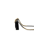 CHANEL 19 WALLET ON CHAIN LAMBSKIN BLACK MULTICOLOUR HARDWARE (MICROCHIP)