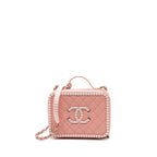 CHANEL MEDIUM FILIGREE VANITY CASE CAVIAR PINK MULTICOLOUR SHW
