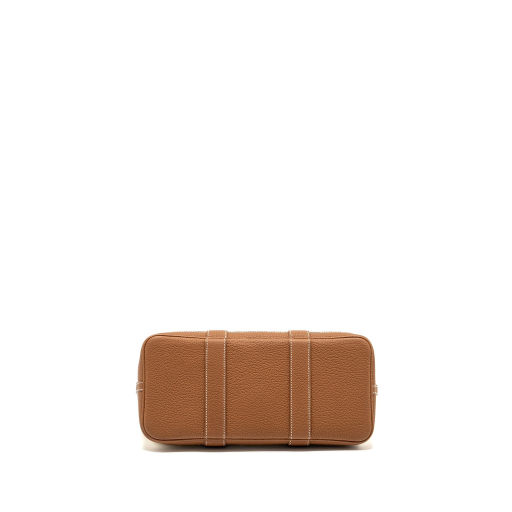 HERMES GARDEN PARTY 30 CANVAS/NEGONDA ECRU/DESERT/GOLD SHW