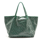 Goyard SAINT LOUIS GM TOTE BAG GOYARDINE CANVAS / CALFSKIN Green