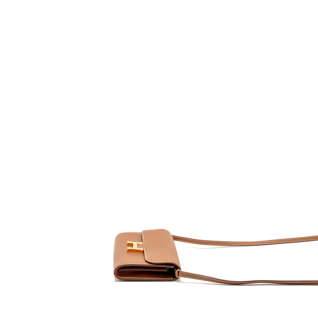 Hermes Constance to Go Evercolor Gold GHW