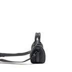 LOUIS VUITTON KEEPALL BANDOULIERE 25 MONOGRAM TAURILLON LEATHER BLACK WITH BLACK HARDWARE