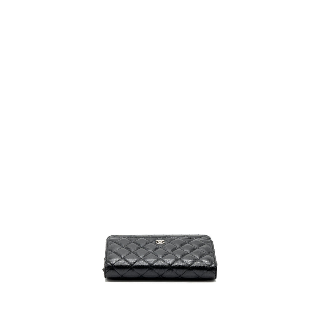 CHANEL CLASSIC WALLET ON CHAIN CAVIAR BLACK SHW (MICROCHIP)