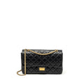 CHANEL MAXI 2.55 REISSUE FLAP BAG AGED CALFSKIN BLACK GHW