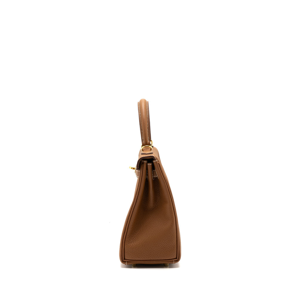 Hermes Kelly 25 Togo Gold GHW