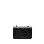 CHANEL SMALL CLASSIC DOUBLE FLAP BAG CAVIAR BLACK GHW(MICROCHIP)