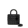 DIOR MEDIUM LADY DIOR ULTRAMATTE CANNAGE CALFSKIN SO BLACK