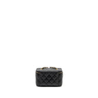 CHANEL LONG VANITY WITH CHAIN CAVIAR BLACK LGHW
