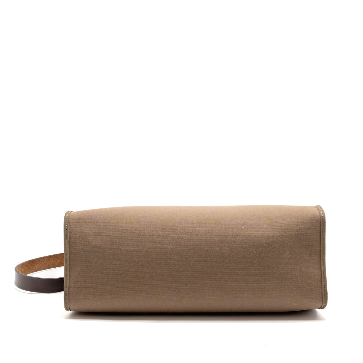 HERMES HERBAG ZIP 39 CANVAS/HUNTER LEATHER ETOUPE/EBENE SHW