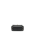 CHANEL SMALL COCO HANDLE CHEVRON CAVIAR BLACK LGHW