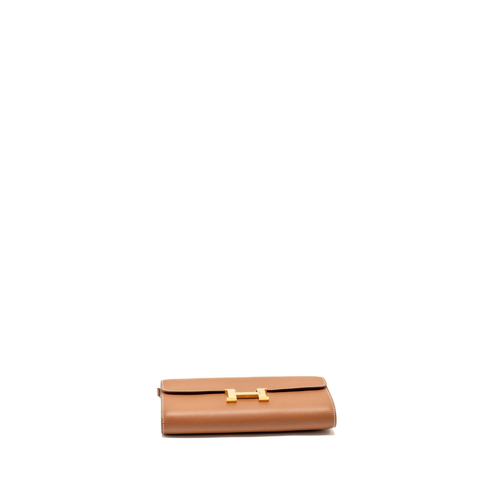 Hermes Constance to Go Evercolor Gold GHW