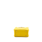 Hermes mini lindy swift jaune de Naples SHW