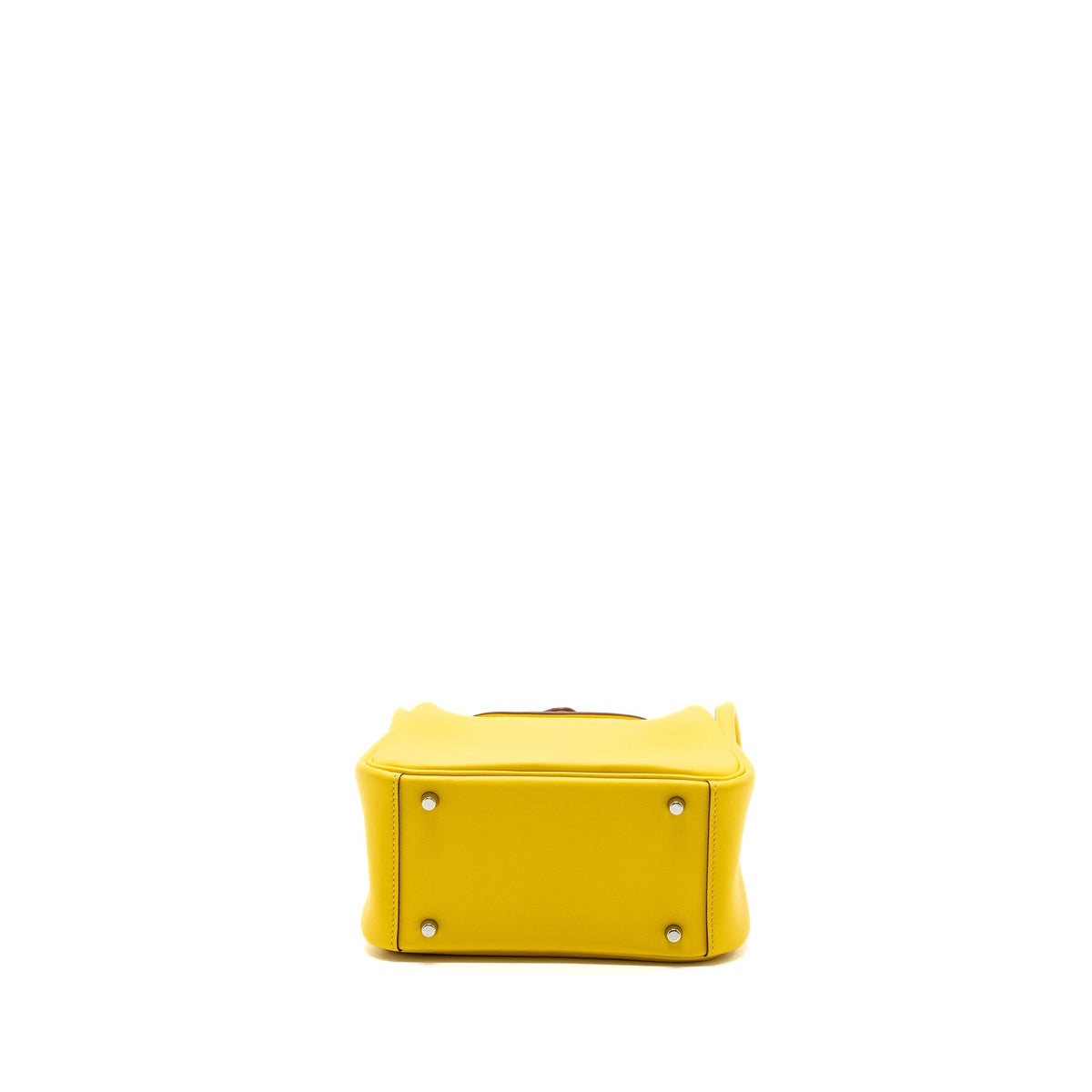 Hermes mini lindy swift jaune de Naples SHW