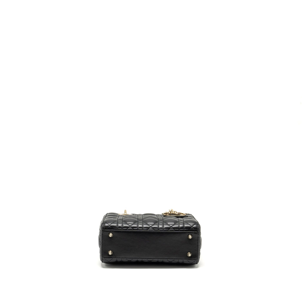 DIOR SMALL MY ABC LADY DIOR LAMBSKIN BLACK LGHW