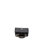 CHANEL COCO HANDLE MINI CAVIAR BLACK LGHW (MICROCHIP)