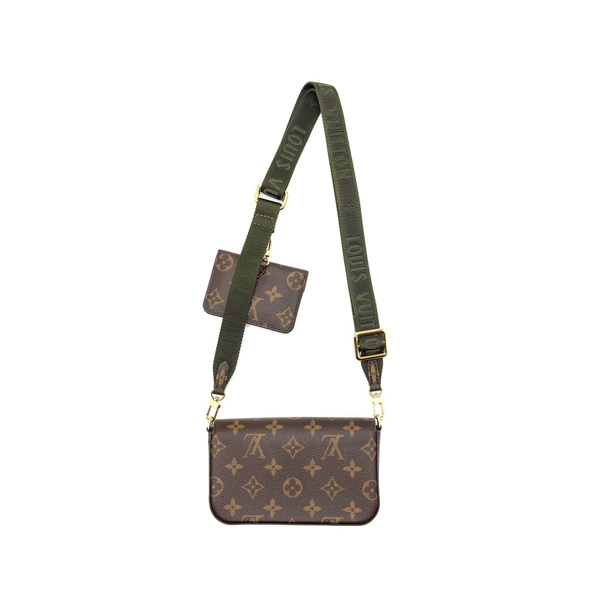 LOUIS VUITTON FELICIE STRAP & GO MONOGRAM CANVAS GHW (NEW VERSION)