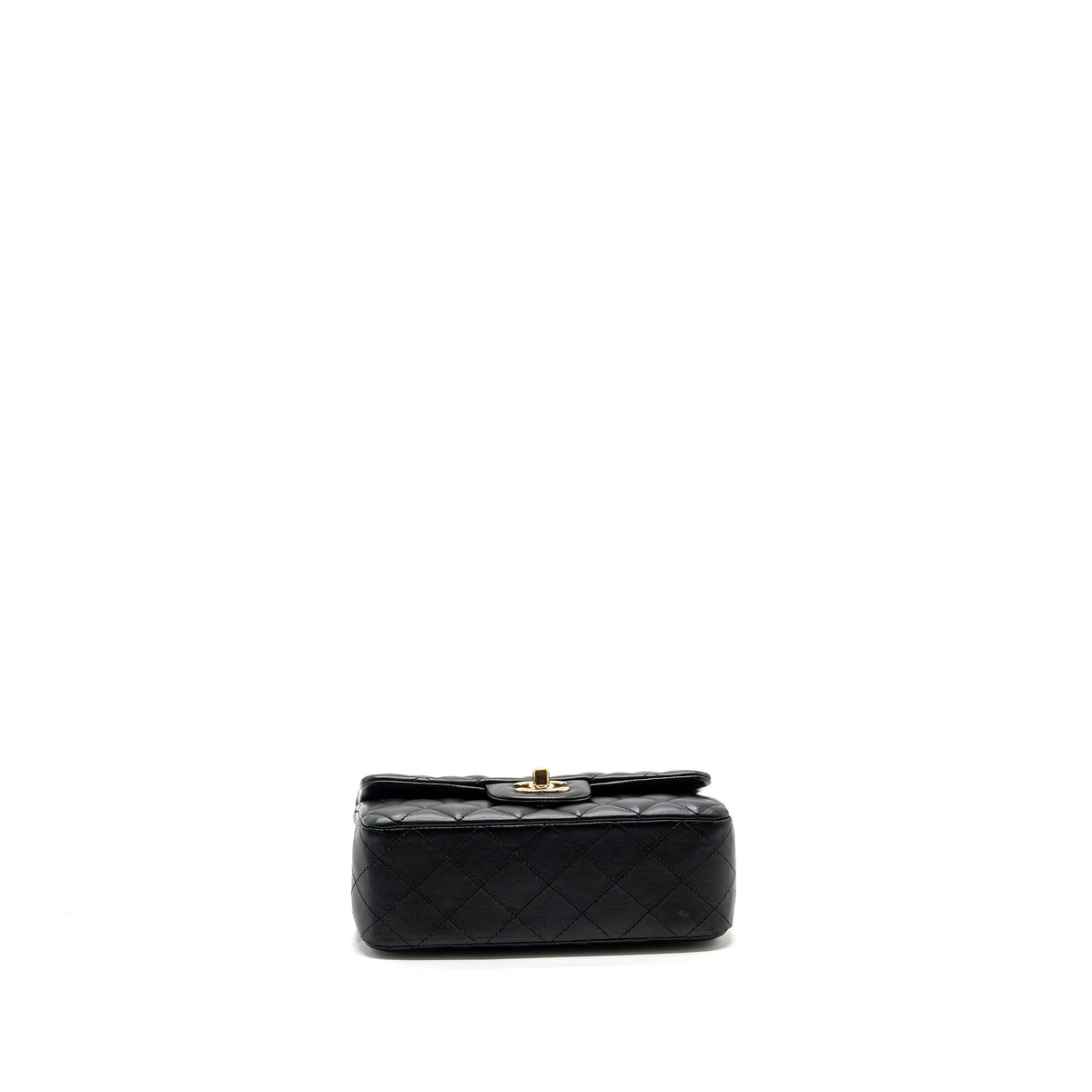 CHANEL CLASSIC MINI RECTANGULAR FLAP BAG LAMBSKIN BLACK GHW