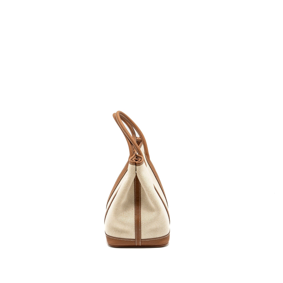 HERMES GARDEN PARTY 30 CANVAS/NEGONDA ECRU/DESERT/GOLD SHW