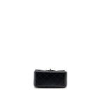 CHANEL MINI SQUARE FLAP BAG LAMBSKIN BLACK LGHW (MICROCHIP)