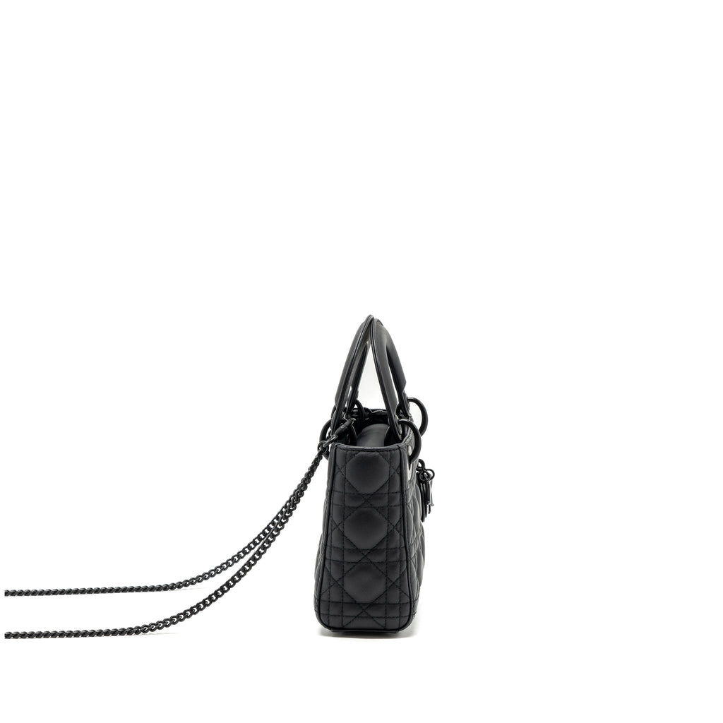 DIOR MINI LADY DIOR CALFSKIN SO BLACK