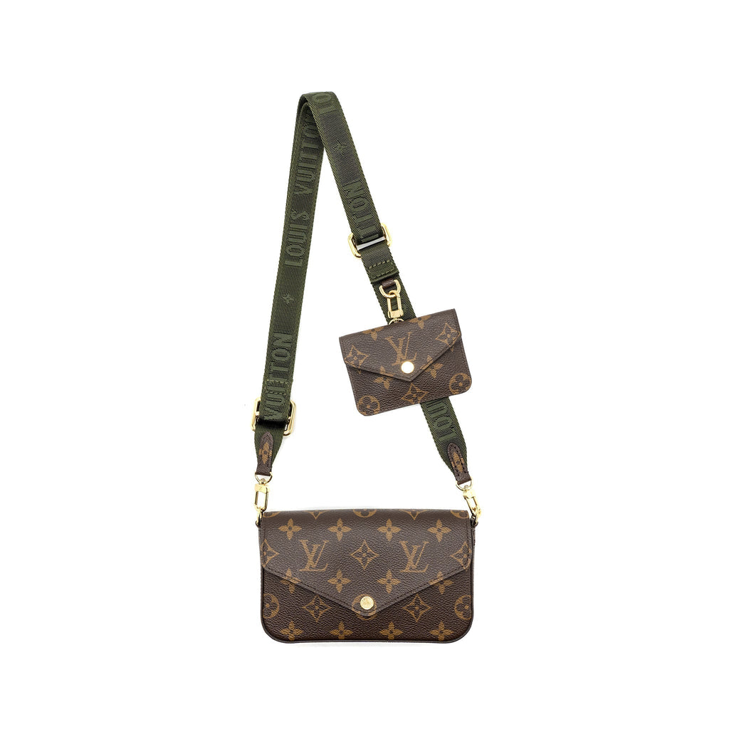 LOUIS VUITTON FELICIE STRAP & GO MONOGRAM CANVAS GHW (NEW VERSION)
