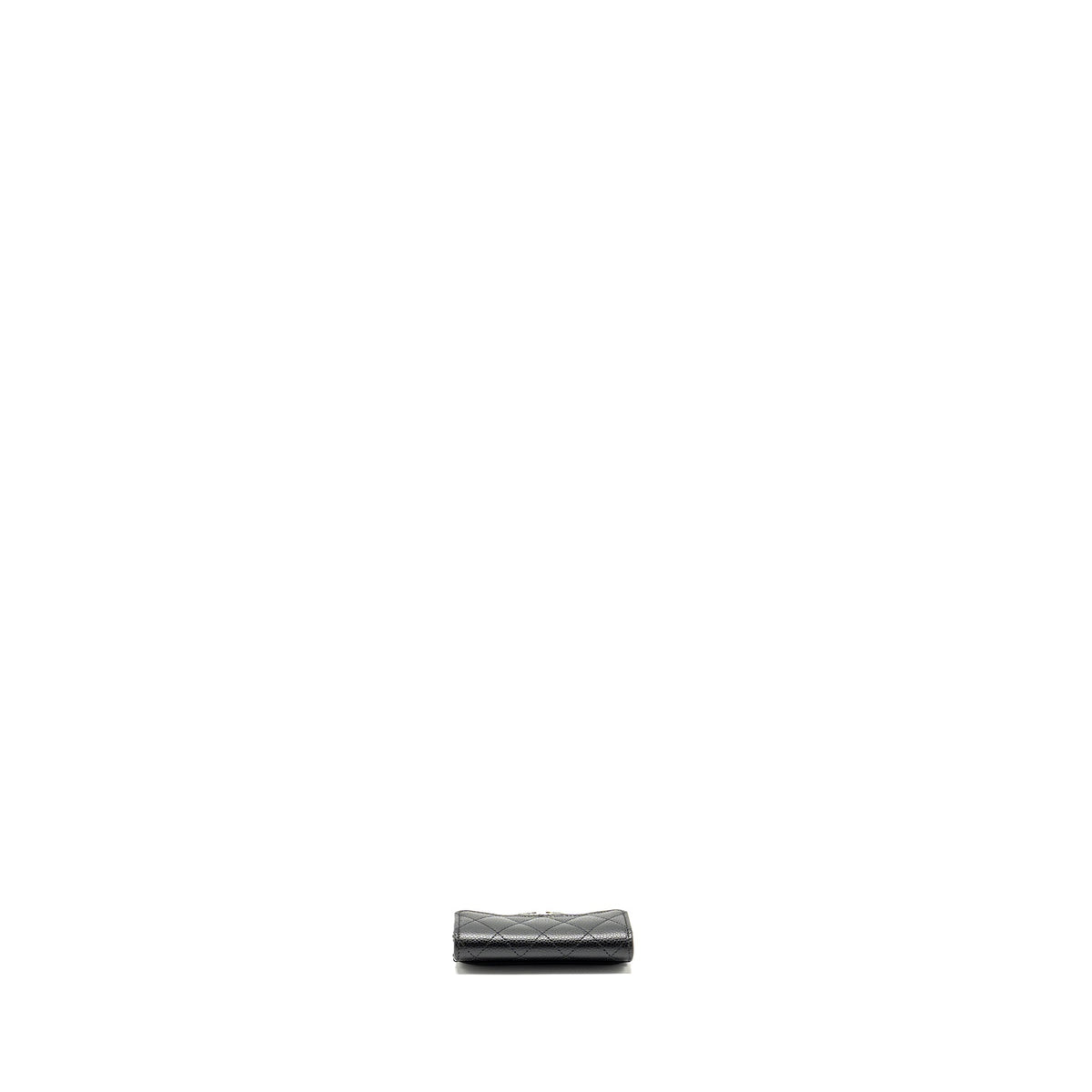 CHANEL CLASSIC FLAP CARD HOLDER CAVIAR BLACK SHW (MICROCHIP)