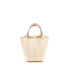 Hermes Picotin 18 Lock Bag Clemence Nata GHW