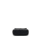 CHANEL 23C HOBO BAG GRAINED CALFSKIN BLACK GHW (MICROCHIP)