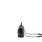 CHANEL SMALL COCO HANDLE CHEVRON CAVIAR BLACK LGHW