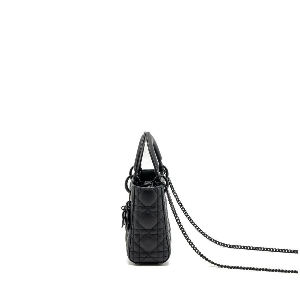 DIOR MINI LADY DIOR CALFSKIN SO BLACK