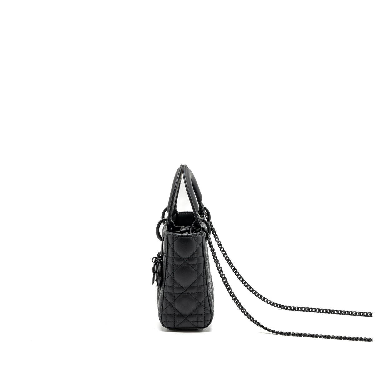 DIOR MINI LADY DIOR CALFSKIN SO BLACK