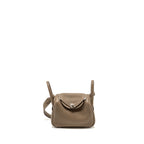 Hermes Mini Lindy Clemence Etoupe SHW